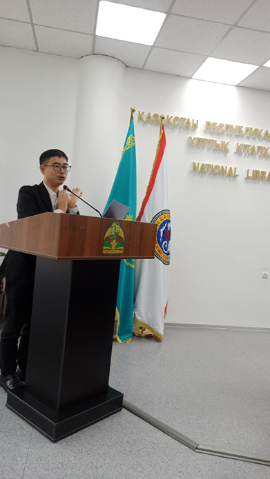 Ниномия Такаши, приглашенный профессор кафедры Дальнего Востока, принял участие в международной научно-практической конференции «Развитие казахстанской науки в сфере цивилизации»